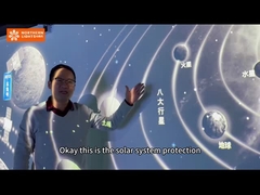 Projector de parede Sistema de projeção interativo para museu