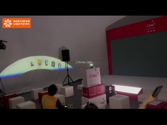 Seeball 8 m de diâmetro tela de projeção de cúpula de pressão negativa