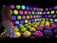 Parque de diversões Indoor Colorido Bouncy Ball Game Interativo Jumping Ball Projeção