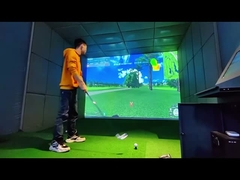 Simulador de golfe Recreio Projeção interativa Ar Simulador de golfe para centro de jogos indoor