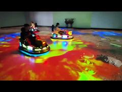 Sistema de kart de deriva de projeção terrestre personalizável com 8 jogos para shoppings