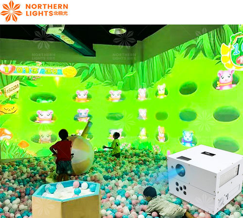 Últimas notícias da empresa sobre Kids Indoor 3d All-In-One Interativo Lançar Projeção de Parede Lançar Bola Jogo