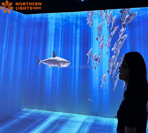 Últimas notícias da empresa sobre Imersivo Holográfico Restaurante Imersivo Holográfico Projector Projeção Sala de Casamentos