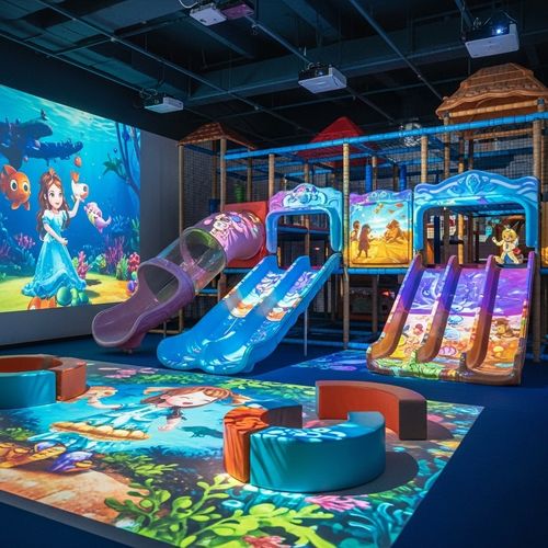 Últimas notícias da empresa sobre Parques Infantis Cobertos Aumentam o Tráfego e a Receita: 5 Jogos de Projeção Interativos Essenciais