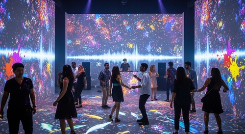 Últimas notícias da empresa sobre Ilumine o Seu Evento com Projeção Interativa: Ideias Frescas para Casamentos, Festas e Exposições