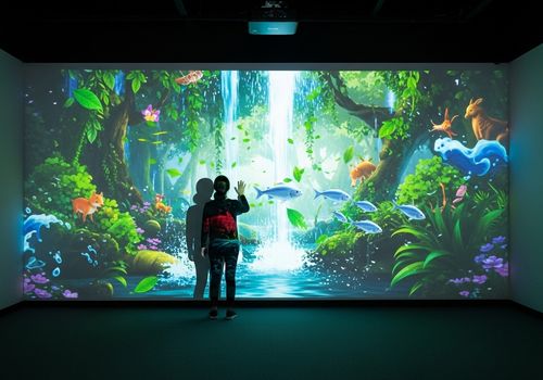 Últimas notícias da empresa sobre Projeção Interativa na Parede: Um Truque de Mágica Espacial que Oferece Alto ROI a Baixo Custo