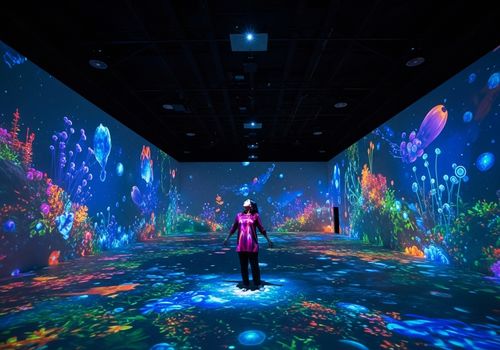 Últimas notícias da empresa sobre Guia de instalação de um sistema de projeção imersivo: sugestões de layout espacial para projetores interativos de parede e chão