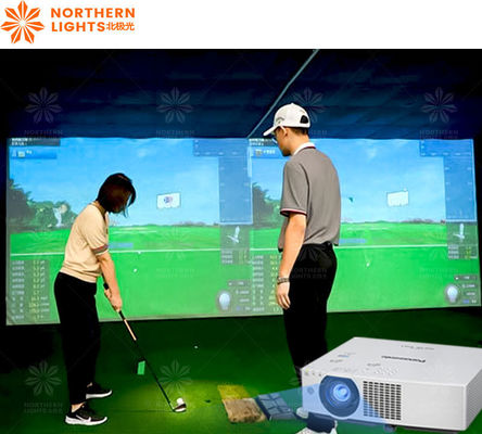 Bom preço Sistema de simulador de golfe 3D de projeção virtual em casa on-line