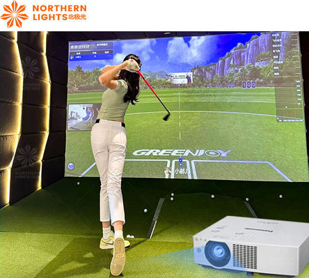 Bom preço Projeção 3d Indoor Infrared Indução Simulação de Golf Treinador Simulador de Golf on-line