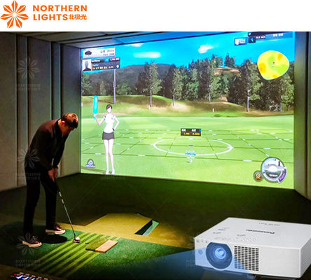 Bom preço Projeção 3d Indoor Infrared Indução Simulação de Golf Treinador Simulador de Golf on-line