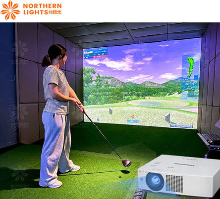 Bom preço Sistema de simulador de golfe lucrativo 3d em ambientes internos on-line