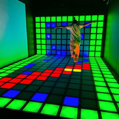 Bom preço Piso de dança ativo Interativo 30x30cm Activar Jogos Sistema de tela Sala LED azulejos de piso on-line