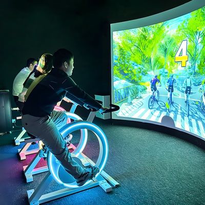Bom preço 1280x800 AR Sistema de Parede Interativo Bicicleta de Exercício Com Jogos Interativos on-line