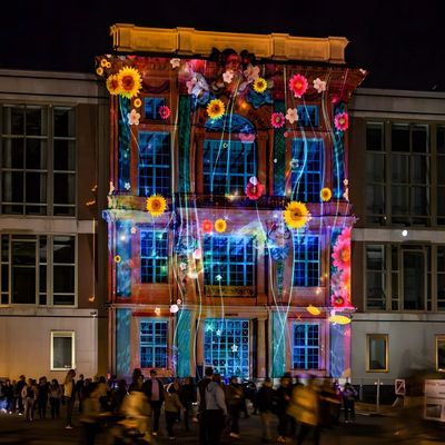 Bom preço Mapeamento de projeção 3D ao ar livre com tela de vídeo na parede Decorar edifício on-line