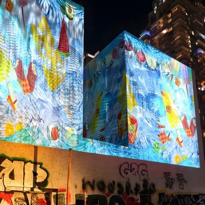 Bom preço Projector de mapeamento 3D de vídeo holográfico para grandes exposições de parede Projeção interativa on-line