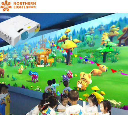Bom preço 3400 Lumens Jogos Interativos de Pintura para Crianças Sistema Interativo de Projeção de Parede on-line