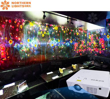 Bom preço 3200 Lumens Projetor de Parede Interativo Projeção de Parede Imersiva Decoração KTV on-line