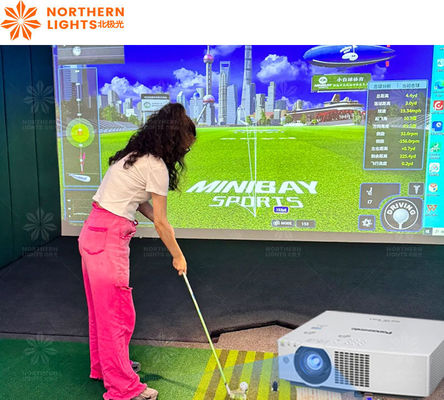 Bom preço Simulador de golfe Indoor Golf Screen Interactive Projection Ar Golf Sport Simulator on-line