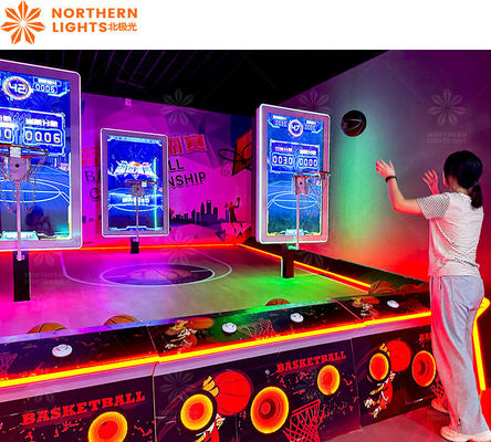 Bom preço Adultos Múltiples jogadores Basketball dobrável Shot Electronic Arcade Game Machine on-line
