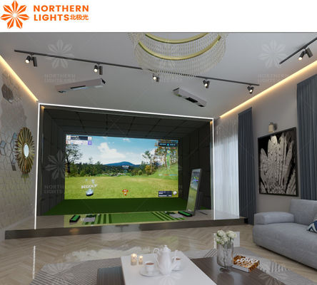 Bom preço Simulador de golfe interior personalizado Zona de esportes de negócios Simulador de golfe para parque de diversões on-line