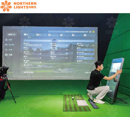 Bom preço Desporto Realista Ar Simulador de Golfe Interativo Projeção de Golfe Simulador de Golfe de Parede on-line