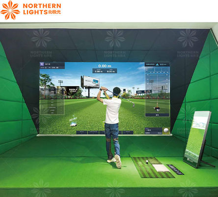 Bom preço Desporto Realista Ar Simulador de Golfe Interativo Projeção de Golfe Simulador de Golfe de Parede on-line