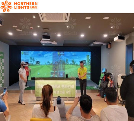 Bom preço Profissional Indoor Golf Simulator 3D Golf Simulator Jogo de Projeção Interativa on-line