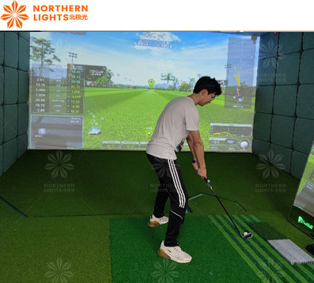 Bom preço Parque de diversões Simulador de jogo de golfe Equipamento de jogo de golfe Auxílios de treino para equipamento on-line