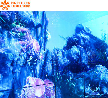 Bom preço 3d HD Imersivo Visualização LED Display Screen Hanging Glass Hologram Cinema on-line