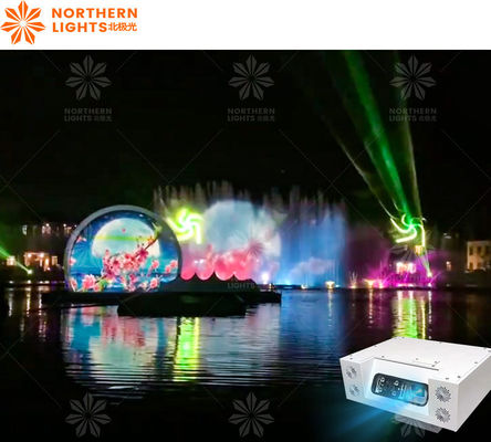 Bom preço 3d imersiva grande tela de água fonte projeção holograma fonte projetor on-line