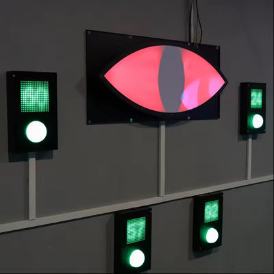 Bom preço Muralha Interativa Esconde Preme Botão Contando Número Luz LED Ativar Jogo Olhos Malignos on-line