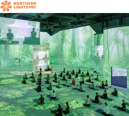 Bom preço Estúdio de Yoga Projeção Holográfica Arte Digital 360 Imersiva Projeção Sala de Experiência on-line