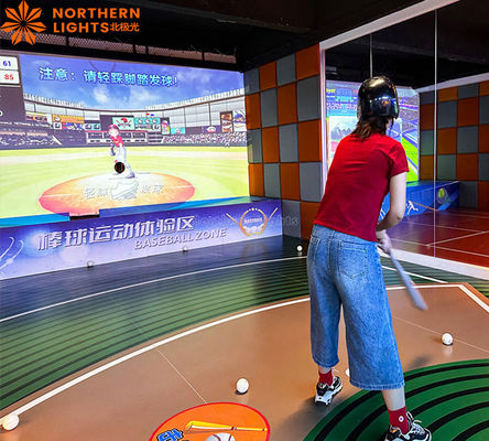 Bom preço Realidade Aumentada Desporto Interativo Ar Indoor Simulator Baseball Pitching Amusement Game on-line