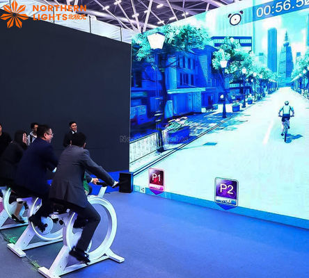 Bom preço Ciclismo Virtual Fitness Spinning Bike Interativo Smart Park Esporte Fitness Projeção on-line
