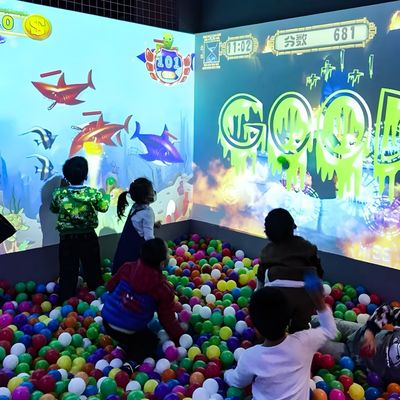 Bom preço Parque de diversões Projeção de Parede Sistema de Jogos Interativo Esmagar Parede Bola Jogos Infantil on-line