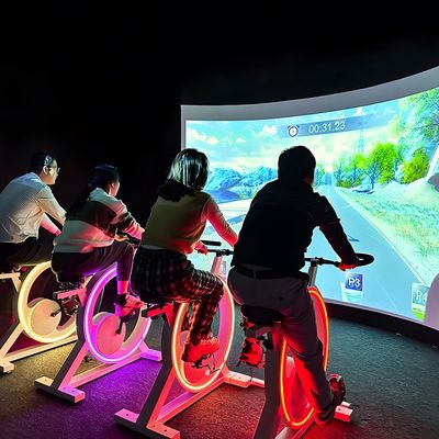 Bom preço Bicicleta de exercício com projector de vídeo jogo de projeção interativa simulador de ciclismo on-line