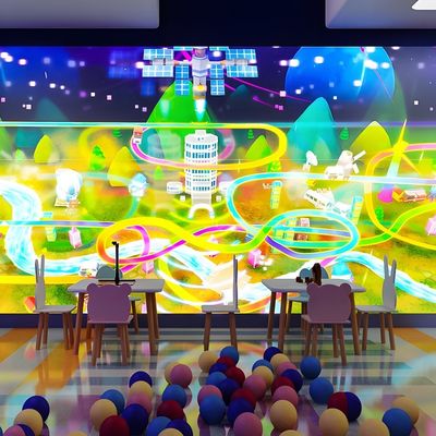 Bom preço Jogo de pintura mágica de projeção de parede interativa para parque de diversões on-line