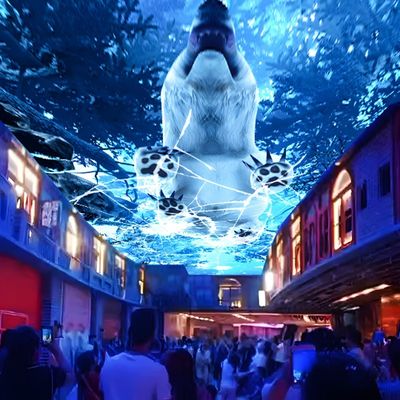 Bom preço 10000 lumens Projeção interativa 3D Sky Screen Jantar imersivo on-line