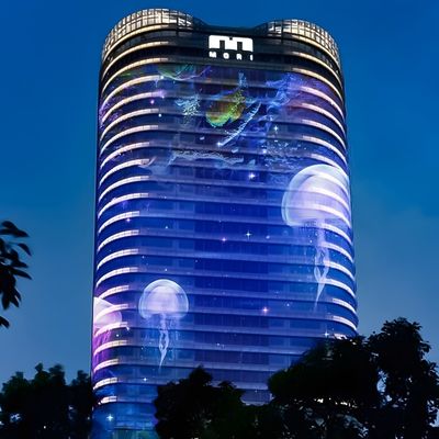 Bom preço Mapeamento 3D em grande escala Projeção Animação de vídeo Edifício 3D Mapeamento de fachada de vídeo on-line
