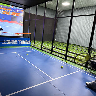 Bom preço Ar Esportes Parque de diversões jogo máquina de bola de ténis interior máquina de bola de ténis on-line