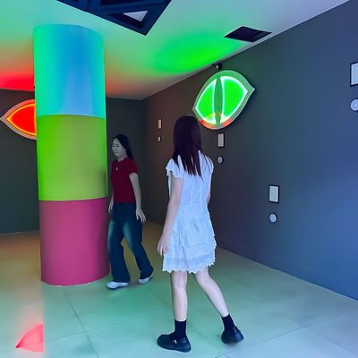Bom preço Interactivo Esconde Push Light Ativar Jogo LED Verde Vermelho Trabalho de Equipa Sala de Jogos Olho Mau on-line