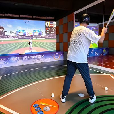Bom preço Esportes de Realidade Virtual Indoor Ar Projeção Simulador de Beisebol Inteligente Simulação de Beisebol on-line