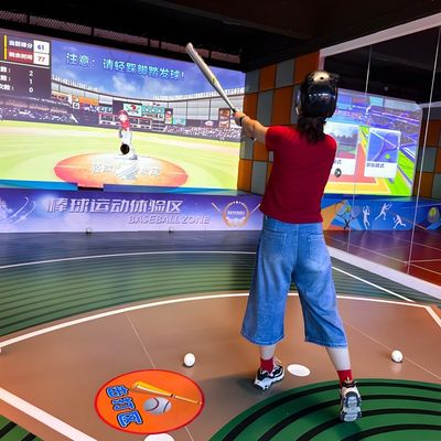 Bom preço Realidade Aumentada Desporto Interativo Ar Indoor Simulator Baseball Pitching Amusement Game on-line