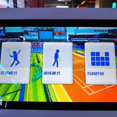 Bom preço Projeção Interativa Sala de Badminton Simula Máquina de Lançamento Automático on-line