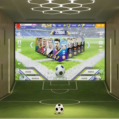 Bom preço Indoor Ar Interativo Futebol Jogos Desportivos Simulador Crianças Jogos de Futebol Indoor on-line