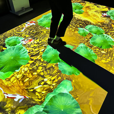 Bom preço High Precision Low Cost Portable Interactive Floor Projection Ground Projection Machine with 4000 Lumens and 80+ Games on-line