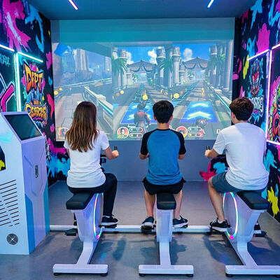 Bom preço New Arrival Kids Interactive Cycling Game Machine VR Dynamic Exercise Bike com Projector on-line