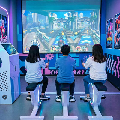 Qualidade Nova Função Simulador de Bicicleta em Grupo Imersivo Sistema de Projeção de Corrida de Bicicleta em Tempo Real Múltiplas Opções de Pista fábrica