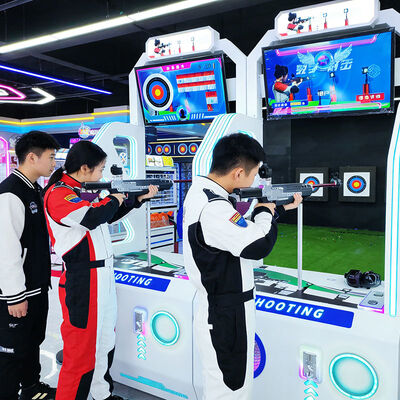 Bom preço Máquina Arcade de Tiro Realista para Dois Jogadores, Grande Escala, Operada por Moeda, Centro de Jogos, Entretenimento, Iluminação e Som Incríveis on-line