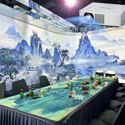 Qualidade Projetor Holográfico 3D Espacial Imersivo Popular Experiência de Jantar Imersivo Restaurante Projeção Interativa na Parede fábrica
